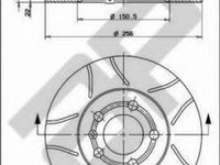 Disc frana AUDI A3 (8L1), SKODA OCTAVIA (1U2), VW GOLF Mk IV (1J1) - METZGER X24690