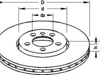 Disc frana AUDI A3 (8L1), SKODA OCTAVIA (1U2), VW GOLF Mk IV (1J1) - TOPRAN 107 682