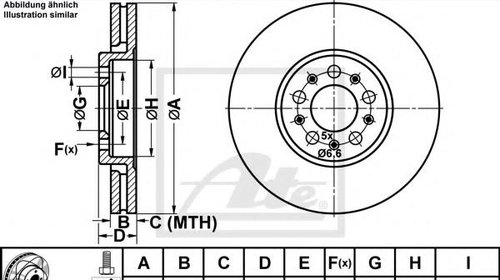 Disc frana AUDI A3 (8L1), SKODA OCTAVIA (1U2)