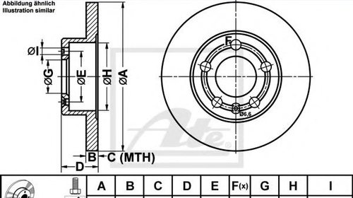 Disc frana AUDI A3 (8L1), SKODA OCTAVIA (1U2)