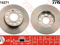 Disc frana AUDI A3 (8P1) (2003 - 2012) TRW DF4271 piesa NOUA