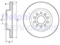 Disc frana AUDI A3 8P1 DELPHI BG3832