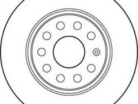 Disc frana AUDI A3 (8P1), VW RABBIT V (1K1), VW CADDY III caroserie (2KA, 2KH, 2CA, 2CH) - JURID 562237J