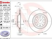 Disc frana AUDI A3 Limousine 8VS BREMBO 09A20010