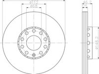 Disc frana AUDI A4 (8D2, B5) (1994 - 2001) TEXTAR 92057605 piesa NOUA