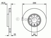 Disc frana AUDI A4 8D2 B5 BOSCH 0986478546