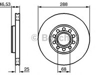 Disc frana AUDI A4 (8D2, B5) - Cod intern: W20140170 - LIVRARE DIN STOC in 24 ore!!!