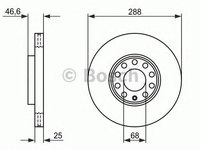 Disc frana AUDI A4 (8D2, B5) - Cod intern: W20270583 - LIVRARE DIN STOC in 24 ore!!!