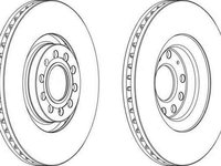 Disc frana AUDI A4 8D2 B5 FERODO DDF1705