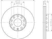 Disc frana AUDI A4 (8D2, B5) - OEM - MEYLE ORIGINAL GERMANY: 1835211040/PD|183 521 1040/PD - W02771366 - LIVRARE DIN STOC in 24 ore!!!