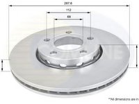 Disc frana AUDI A4 (8E2, B6) (2000 - 2004) COMLINE ADC1417V piesa NOUA