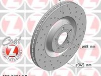 Disc frana AUDI A4 (8E2, B6), AUDI A4 Avant (8E5, B6), AUDI A4 Cabriolet (8H7, B6, 8HE, B7) - ZIMMERMANN 100.3326.52