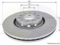 Disc frana AUDI A4 8E2 B6 COMLINE ADC1431V