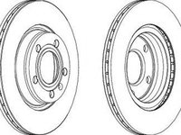 Disc frana AUDI A4 8E2 B6 FERODO DDF1708