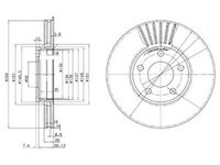 Disc frana AUDI A4 8EC B7 DELPHI BG2745