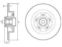 Disc frana AUDI A4 8EC B7 DELPHI BG9115RS