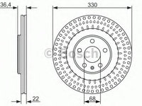 Disc frana AUDI A4 Allroad (8WH, B9) (US) (2016 - 2016) BOSCH 0 986 479 750 piesa NOUA