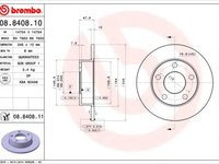 Disc frana AUDI A4 Avant (8D5, B5) (1994 - 2001) BREMBO 08.8408.11 piesa NOUA