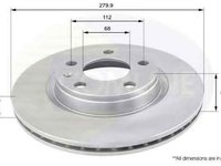 Disc frana AUDI A4 Avant 8E5 B6 COMLINE ADC1412V