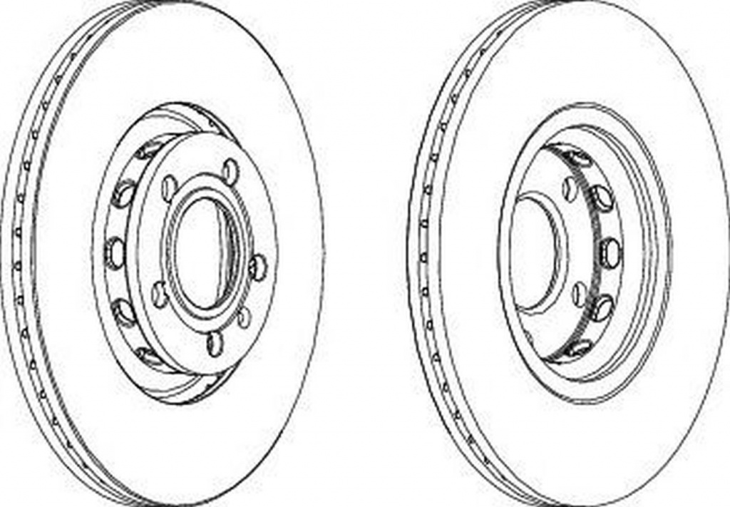 Disc frana AUDI A4 Cabriolet 8H7 B6 8HE B7 FERODO DDF1706