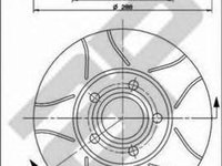 Disc frana AUDI A4 Cabriolet 8H7 B6 8HE B7 METZGER X25046