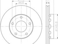 Disc frana AUDI A4 limuzina (8D2, B5), AUDI A4 Avant (8D5, B5), VW PASSAT limuzina (3B3) - HELLA PAGID 8DD 355 115-181