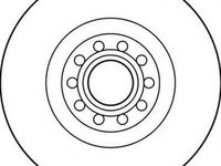 Disc frana AUDI A4 limuzina (8D2, B5), AUDI A6 limuzina (4B2, C5), AUDI A6 Avant (4B5, C5) - JURID 562205JC