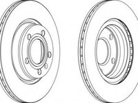 Disc frana AUDI A4 limuzina (8D2, B5), AUDI A8 limuzina (4D2, 4D8), VW PASSAT limuzina (3B2) - FERODO DDF1708