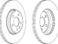 Disc frana AUDI A5 (8T3) (2007 - 2016) FERODO DDF1663C