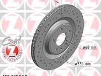 Disc frana AUDI A5 (8T3), AUDI A4 limuzina (8K2, B8), AUDI A4 Avant (8K5, B8) - ZIMMERMANN 100.3358.52