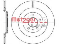 Disc frana AUDI A5 (8T3), AUDI A4 limuzina (8K2, B8), AUDI A4 Avant (8K5, B8) - METZGER 61267.10