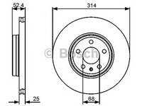 Disc frana AUDI A5 (8T3) - Cod intern: W20270844 - LIVRARE DIN STOC in 24 ore!!!