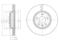 Disc frana AUDI A5 Sportback 8TA DELPHI BG4079C