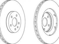 Disc frana AUDI A5 Sportback 8TA FERODO DDF1665