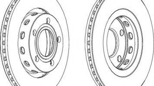 Disc frana AUDI A6 (4A, C4) (1994 - 1997) FER