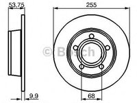 Disc frana AUDI A6 4B2 C5 BOSCH 0986478704