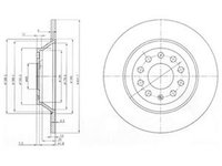 Disc frana AUDI A6 4B2 C5 DELPHI BG3956