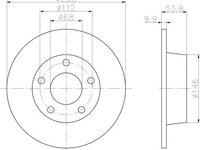 Disc frana AUDI A6 (4B2, C5) - OEM - QUARO: QD8988 - Cod intern: W02606902 - LIVRARE DIN STOC in 24 ore!!!