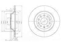 Disc frana AUDI A6 (4F2, C6) (2004 - 2011) DELPHI BG3956C