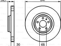 Disc frana AUDI A6 4F2 C6 BOSCH 0 986 479 260