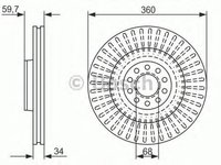 Disc frana AUDI A6 4F2 C6 BOSCH 0986479302