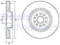 Disc frana AUDI A6 4F2 C6 DELPHI BG9957