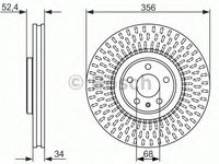 Disc frana AUDI A6 (4G2, C7, 4GC) - OEM - BOSCH: 0986479748|0 986 479 748 - Cod intern: W02654553 - LIVRARE DIN STOC in 24 ore!!!