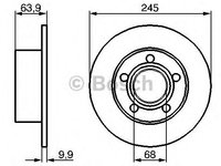 Disc frana AUDI A6 Avant (4A, C4) - OEM - BOSCH: 0986479B22|0 986 479 B22 - W02362706 - LIVRARE DIN STOC in 24 ore!!!