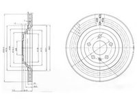 Disc frana AUDI A6 Avant (4F5, C6) (2005 - 2011) DELPHI BG3991