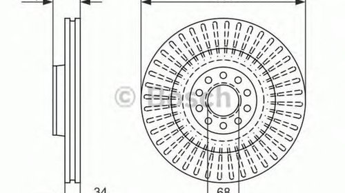 Disc frana AUDI A6 Avant 4F5 C6 BOSCH 0986479