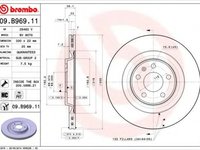 Disc frana AUDI A6 Avant (4G5, C7, 4GD) (2011 - 2016) BREMBO 09.B969.11