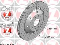 Disc frana AUDI A6 limuzina (4B2, C5), AUDI A6 Avant (4B5, C5) - ZIMMERMANN 100.3341.70