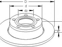 Disc frana AUDI A6 limuzina (4B2, C5), AUDI A6 Avant (4B5, C5) - TOPRAN 110 814