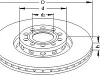 Disc frana AUDI A6 limuzina (4B2, C5), AUDI A6 Avant (4B5, C5), AUDI A4 (8E2, B6) - TOPRAN 110 078